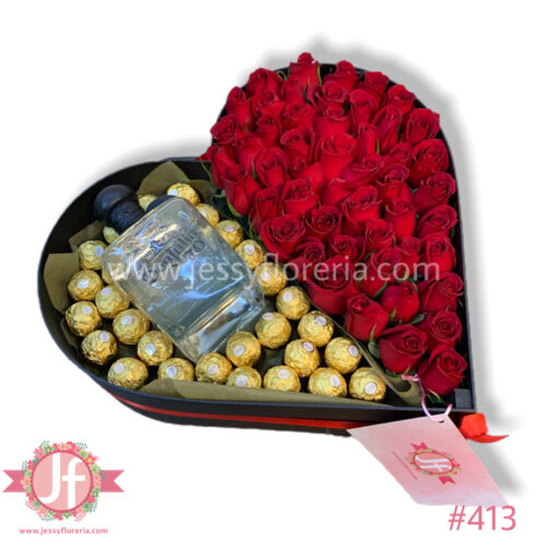 Corazón 50 rosas, Don Julio 70 y Ferreros