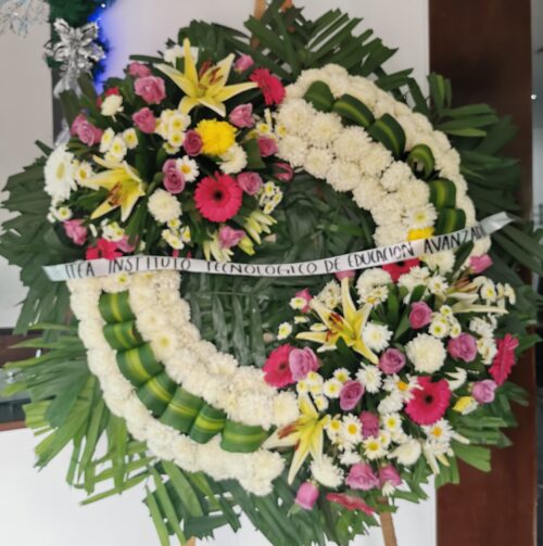 Corona floral grande