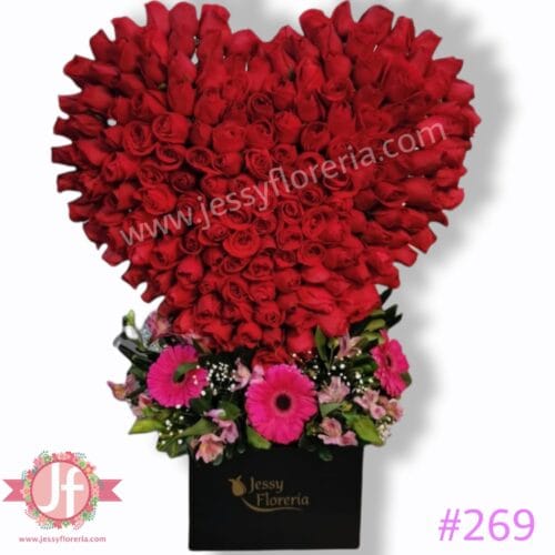 Corazón 200 rosas rojas - Image 2