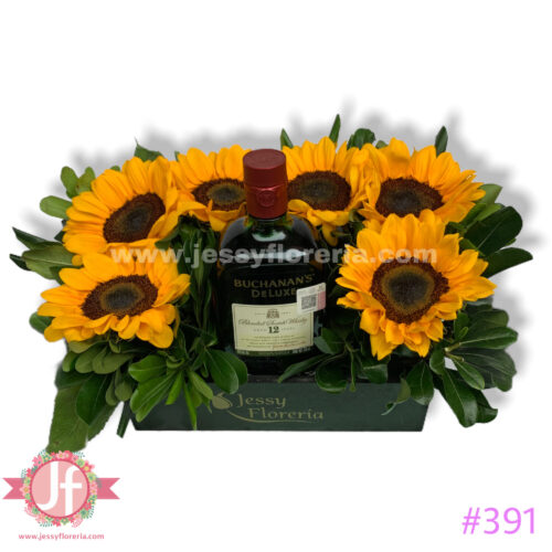 Caja girasoles Buchanan´s