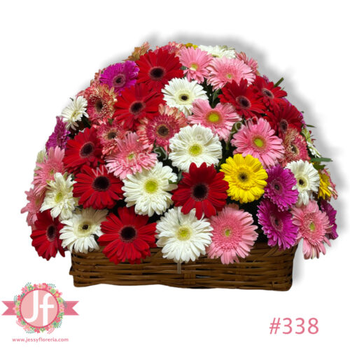 Canasta de 100 Gerberas