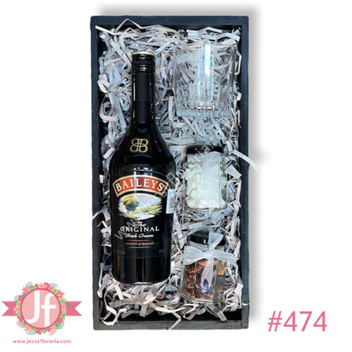Caja Baileys, botana y vaso - Pedir con 24 hrs de anticipación