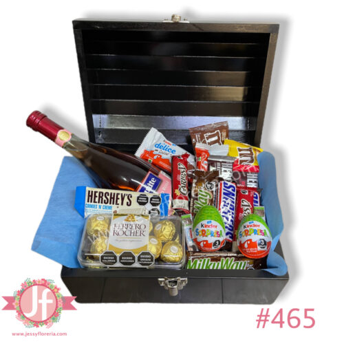 Cofre Lambrusco rosa, Ferrero y chocolates surtidos