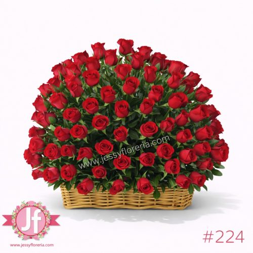 Canasta de 200 rosas frescas, arreglo floral grande y elegante para aniversario, cumpleaños o regalo especial.