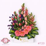 Diseño floral con 10 tulipanes, 7 rosas y 4 gerberas frescas para envío de flores a domicilio en Guadalajara, Zapopan, Tlaquepaque y Tonalá.