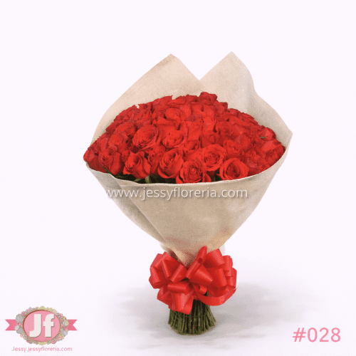 Ramo de 100 rosas rojas frescas para envío de flores a domicilio en Guadalajara, Zapopan, Tlaquepaque y Tonalá.