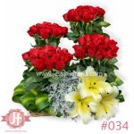 Arreglo floral con 100 rosas rojas frescas para envío de flores a domicilio en Guadalajara, Zapopan y zona metropolitana.