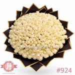 Ramo gigante de 250 rosas blancas premium con envoltura elegante disponible con entrega a domicilio en Guadalajara