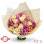 bouquet de 24 rosas en tonos rosas arreglo floral en Guadalajara