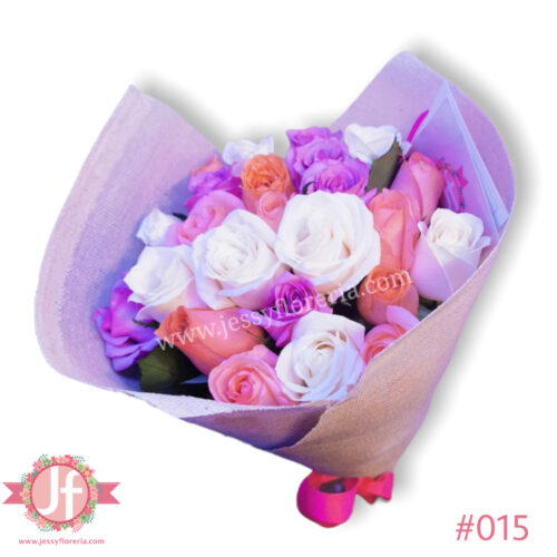 24 Rosas tonos rosas - Sólo disponible para recoger en sucursal $920.00