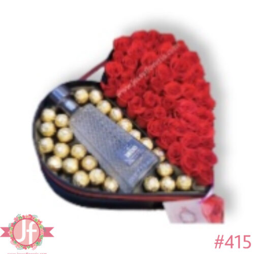 Corazon 50 rosas, 1800 Cristalino y Ferreros