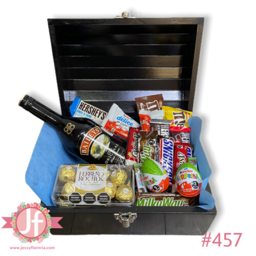 Cofre Baileys, Ferrero y chocolates surtidos - Complemento a tus flores