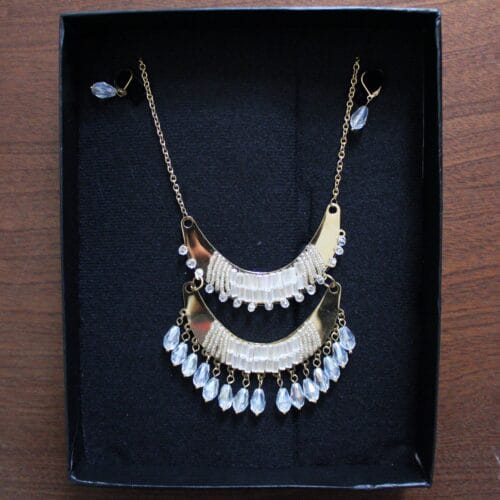 Set Media Luna, Piedra blanca-Complemento a tus flores