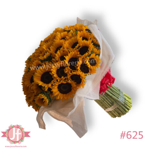 Maxiramo de 100 girasoles