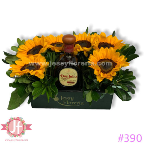 Caja girasoles Julio Reposado