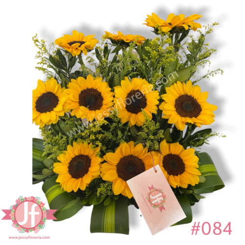 Arreglo de girasoles