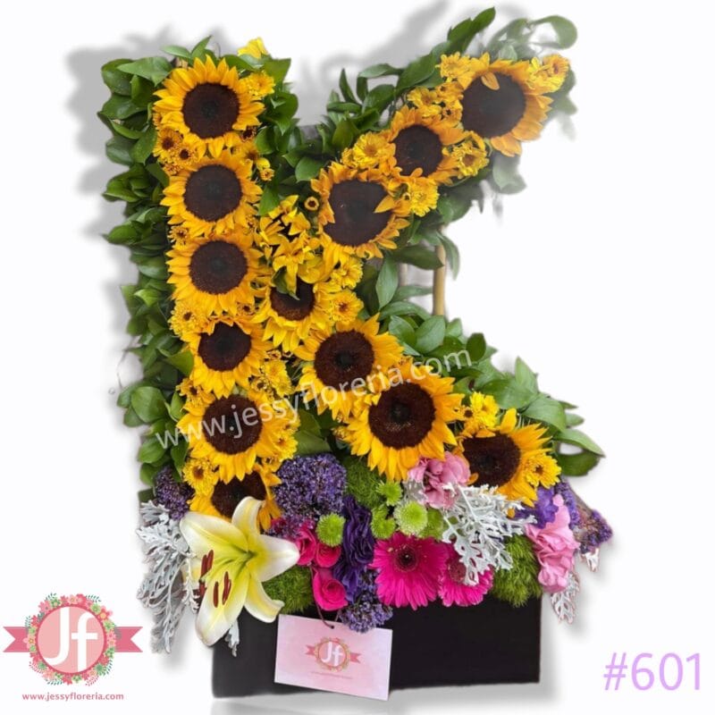 Letra K de girasoles - Image 2