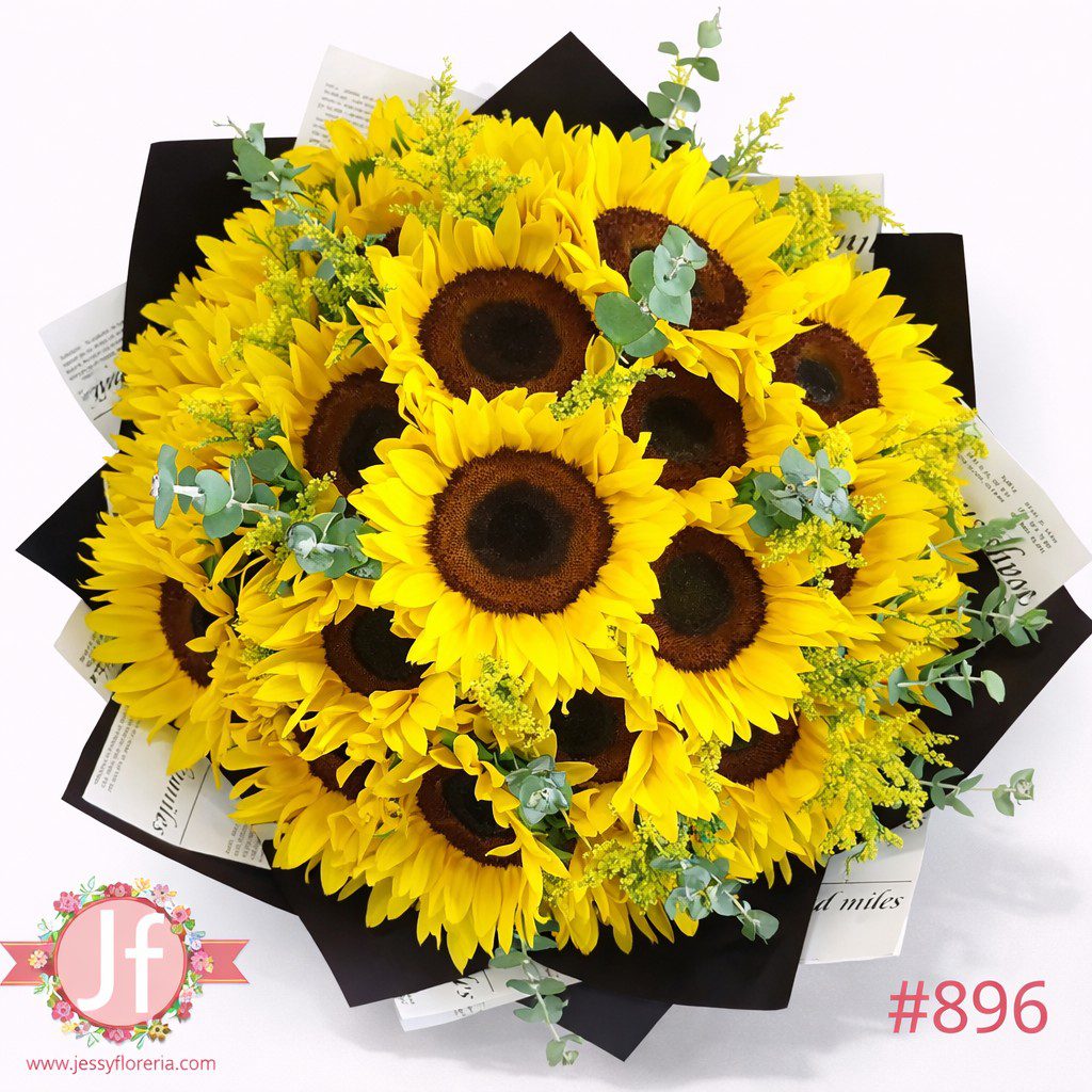 Ramo 25 girasoles y follaje