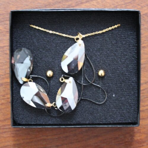 Set Gota De Agua Negra-Complemento a tus flores