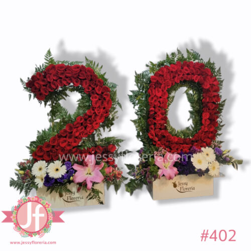 2 Números de rosas