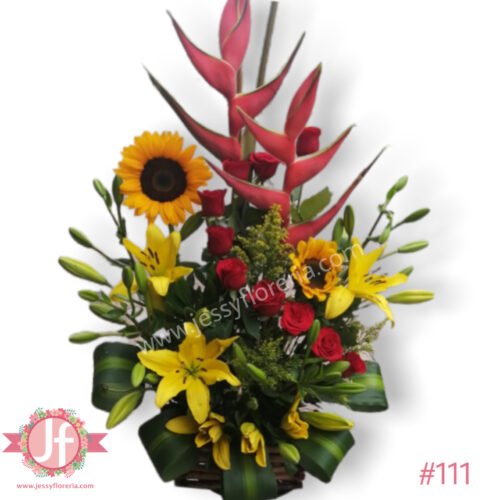 Arreglo floral tropical