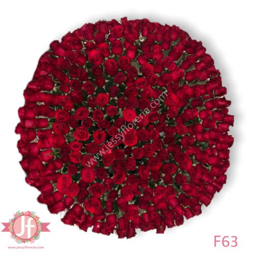 Corona 365 rosas rojas
