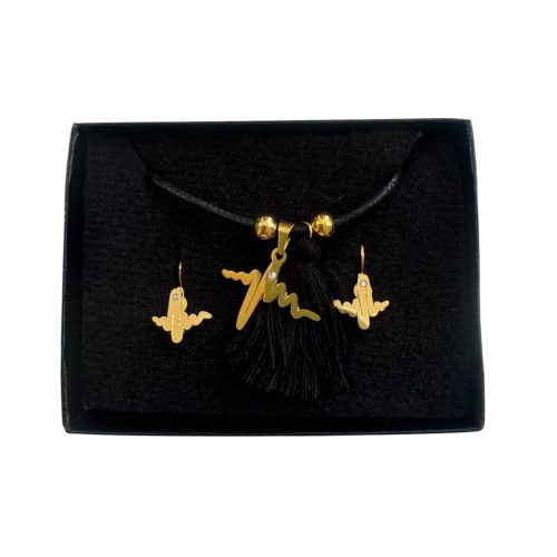 Set Electrocardiograma listón negro - Complemento a tus flores