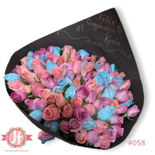 Ramo 100 rosas colores pastel - Image 2
