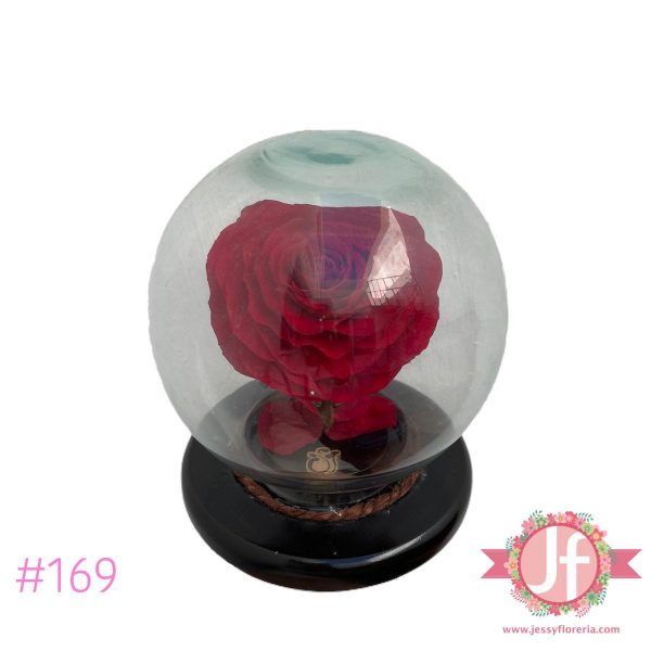 169-Esfera rosa eterna roja
