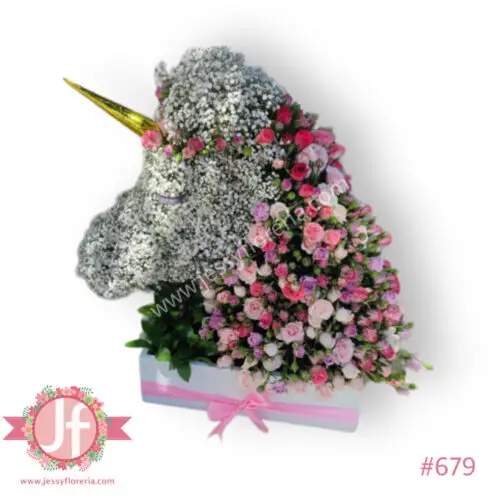 Unicornio de flores