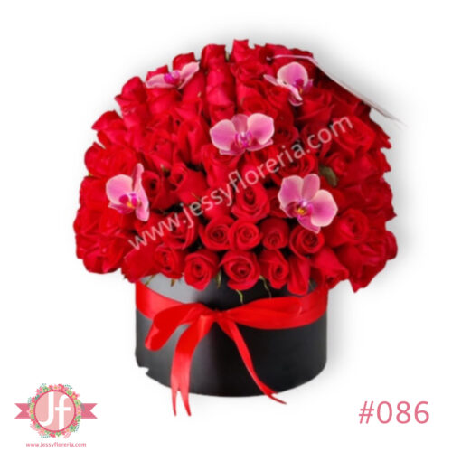 Esfera grande de 150 rosas y orquídeas
