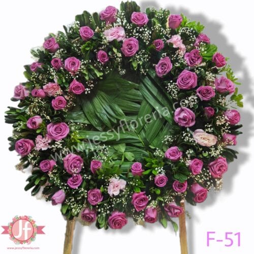 Corona 50 rosas rositas
