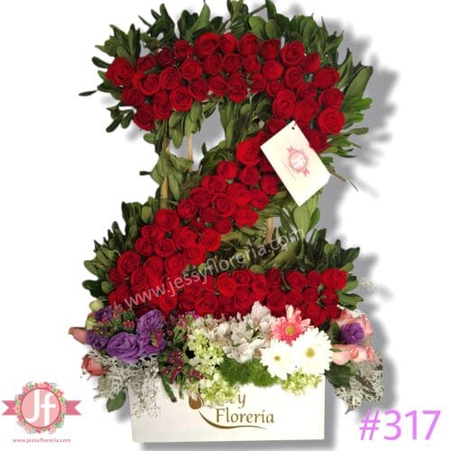 No. 2 de rosas rojas