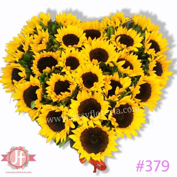 379 Corazón de girasoles