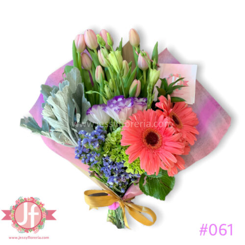 Bouquet de tulipanes y gerberas - Pedir con un día de anticipación - Image 2