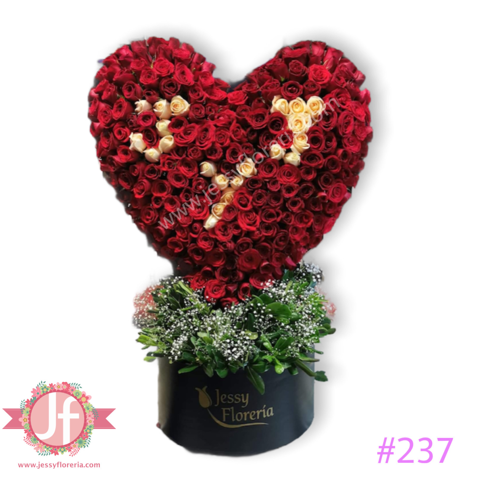 Caja Corazón Mediana - Floristería Flores Son Amor