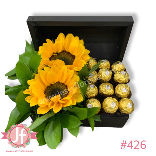 Cofre girasoles y ferrero