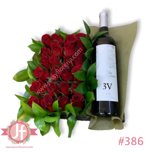 Caja 24 rosas vino 3V - Image 2