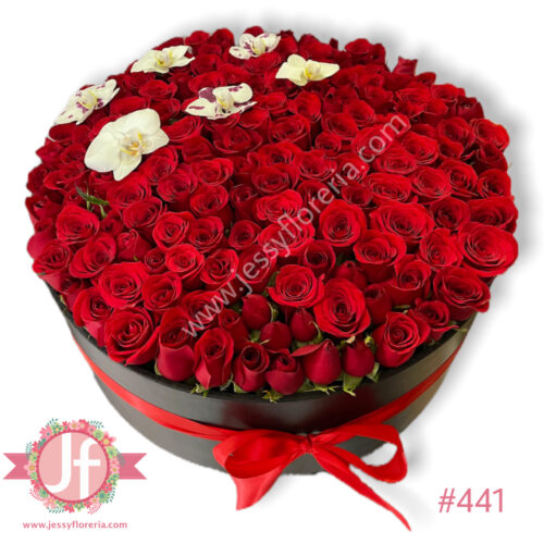 Caja 150 rosas y orquídeas - Image 2