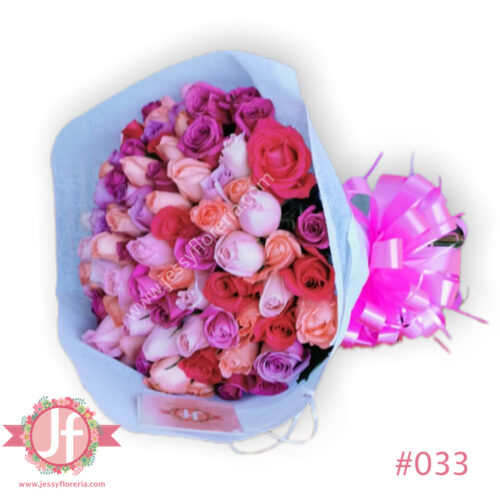 Ramo de 100 rosas rosas