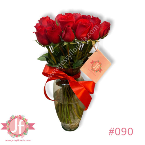 Florero de 24 rosas rojas - Image 2