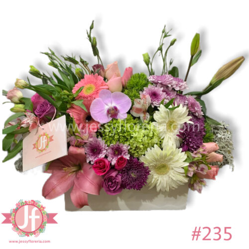 Caja vintage con orquídea - Image 2