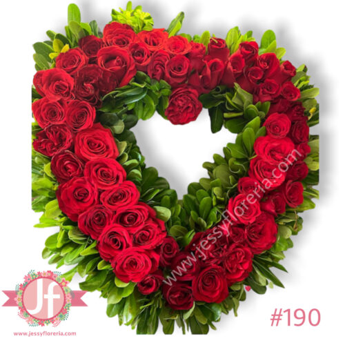 Corazón de rosas