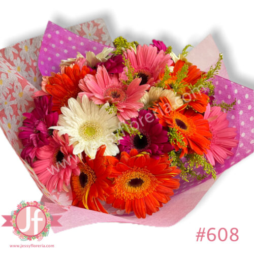 Bouquet de 24 gerberas de colores - Image 2