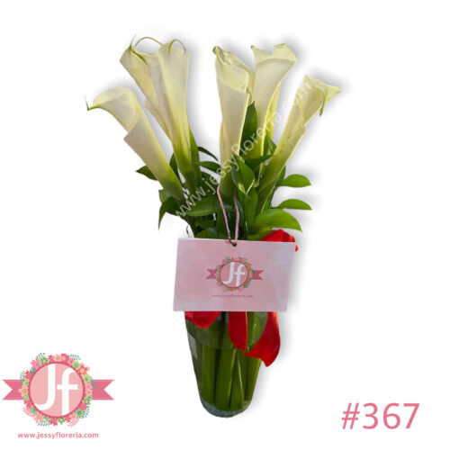 Florero 10 Alcatraces - Pedir con un día de anticipación