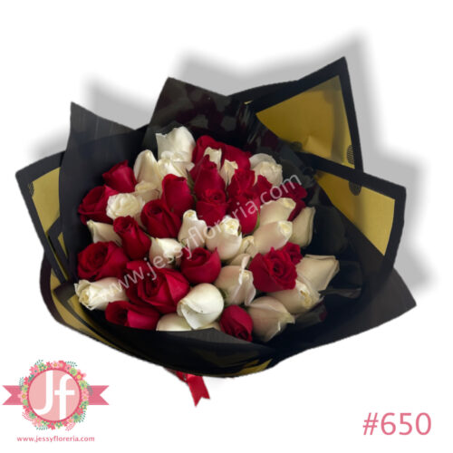 Bouquet 50 rosas bicolor