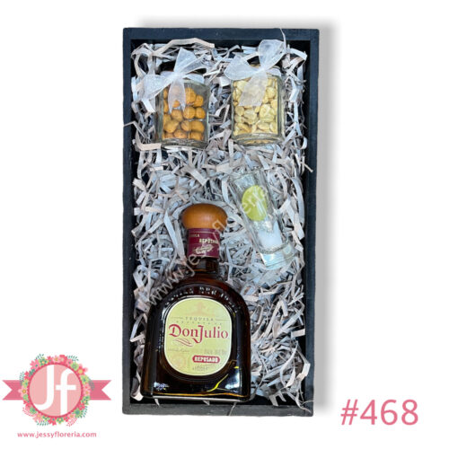 Caja Don Julio Reposado, botana y Caballito - Pedir con 24 hrs de anticipación