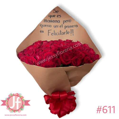 Ramo 100 rosas en papel craft - Image 2