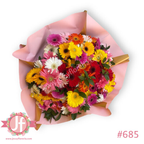 Ramo de 100 gerberas de colores