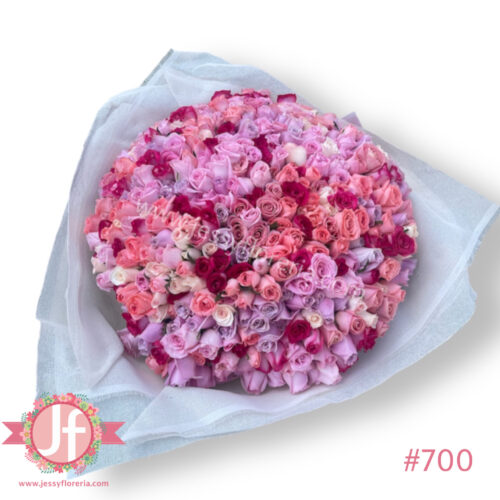 Ramo 300 rosas rositas